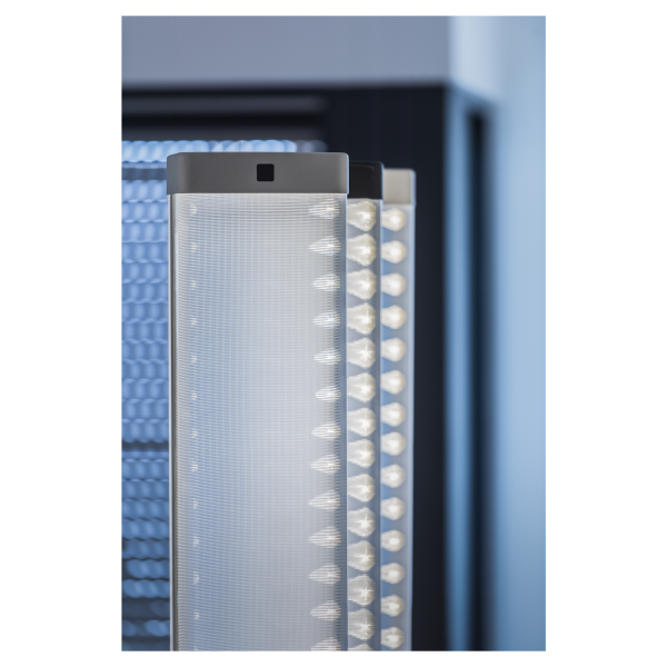 SLV by Declic I-LINE TOUCH lampadaire, noir LED, 3000K, diffuseur latéral acrylique