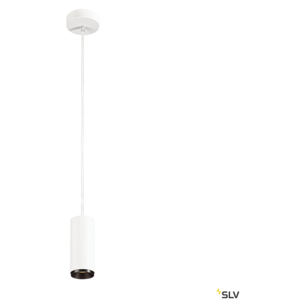 Numinos, suspension intérieure, 24°, blanc/noir, led, 10,42w, 3000k, variable triac