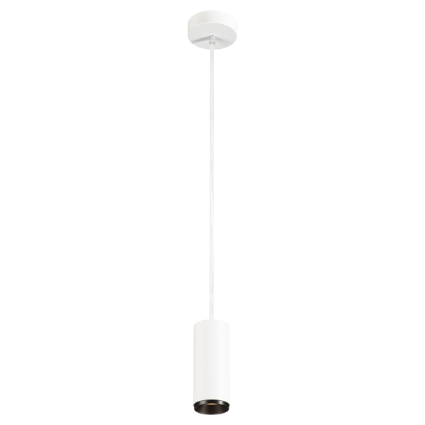 Numinos, suspension intérieure, 24°, blanc/noir, led, 10,42w, 3000k, variable triac