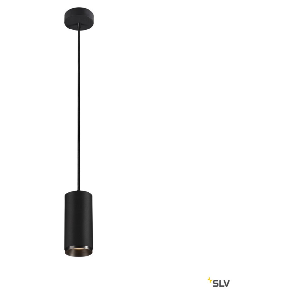 Numinos, suspension intérieure, 60°, noir, led, 20,1w, 2700k, variable triac