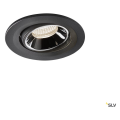 Numinos® move s, encastré de plafond intérieur, orientable, 55°, noir/chrome, led, 8,6w, 4000k