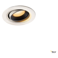 Numinos® move xs, encastré de plafond intérieur, orientable, 55°, blanc/noir, led, 7w, 2700k