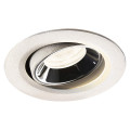 Numinos® move xs, encastré de plafond intérieur, orientable, 55°, blanc/chrome, led, 7w, 4000k