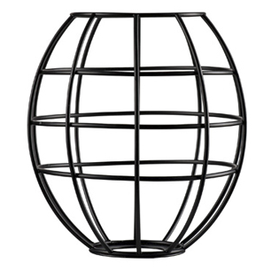 SLV by Declic FENDA, abat-jour cage, métal, Ø/H 17,5/18,5cm, noir
