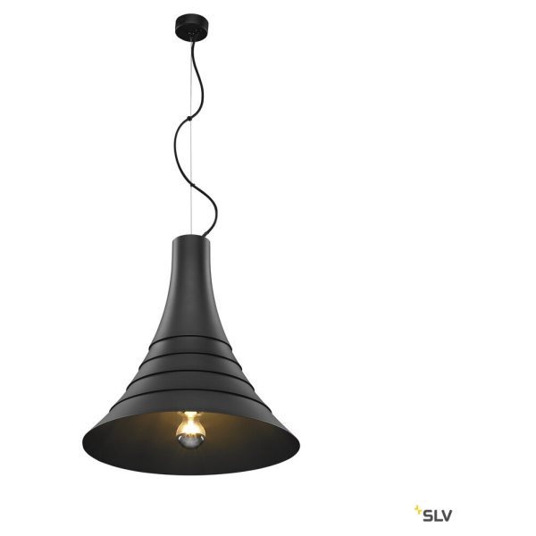 Bato 45, suspension intérieure, noir, e27, 60w max