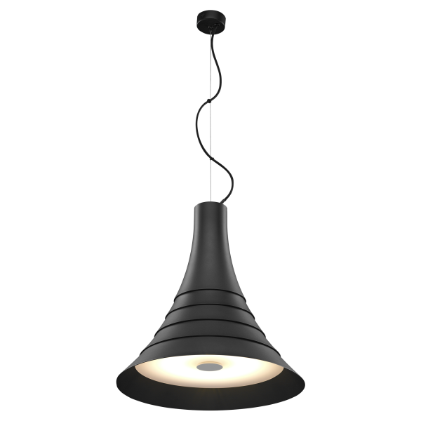 Bato 45, suspension intérieure, noir, led, 30w, 2700k, variable triac