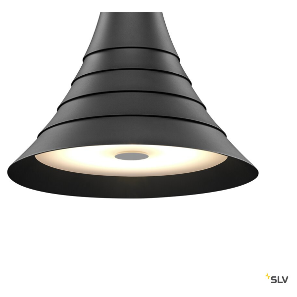 Bato 45, suspension intérieure, noir, led, 30w, 2700k, variable triac