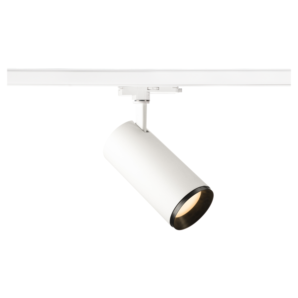 Numinos, spot pour rail 3 allumages, intérieur, 60°, blanc/noir, led, 28w, 2700k, variable dali