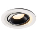 Numinos® move s, encastré de plafond intérieur, orientable, 40°, blanc/noir, led, 8,6w, 3000k