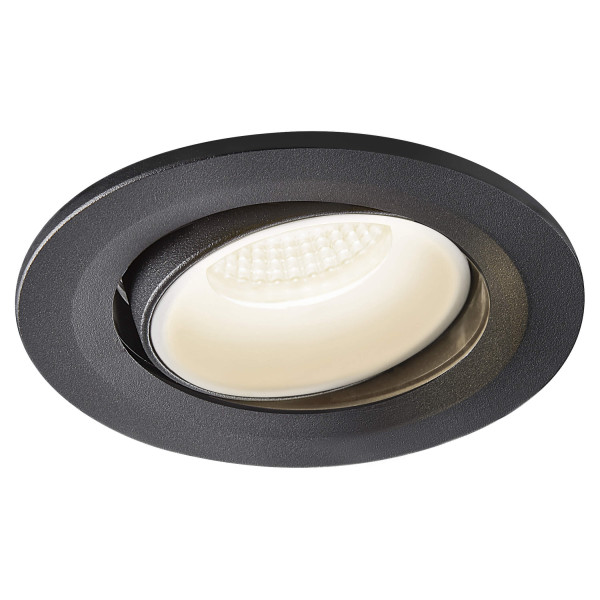 Numinos® move s, encastré de plafond intérieur, orientable, 55°, noir/blanc, led, 8,6w, 4000k