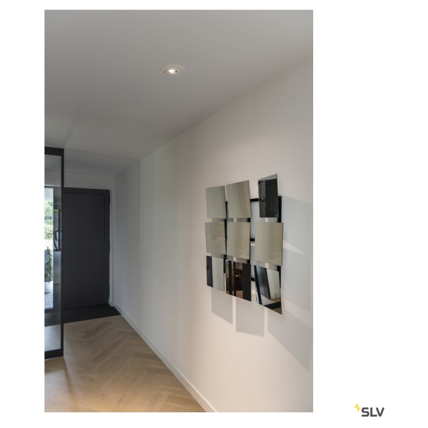Numinos® move xs, encastré de plafond intérieur, orientable, 55°, blanc/chrome, led, 7w, 3000k