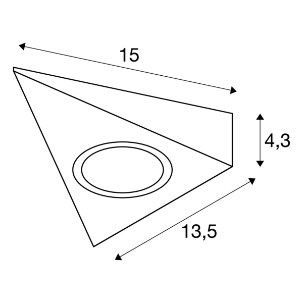 Slv by declic cadre de montage pour dl 126, triangulaire, blanc
