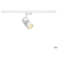 Structec, spot pour rail 3 allumages, intérieur, 60°, blanc, led, 35w, 3000k