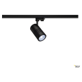 Structec, spot pour rail 3 allumages, intérieur, 60°, noir, led, 35w, 4000k