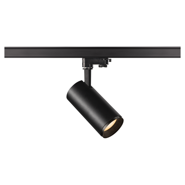 Numinos, spot pour rail 3 allumages, intérieur, 60°, noir, led, 20,1w, 2700k, variable triac