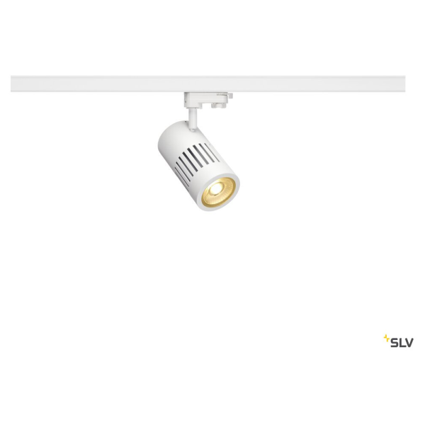 Structec, spot pour rail 3 allumages, intérieur, 36°, blanc, led, 28w, 3000k