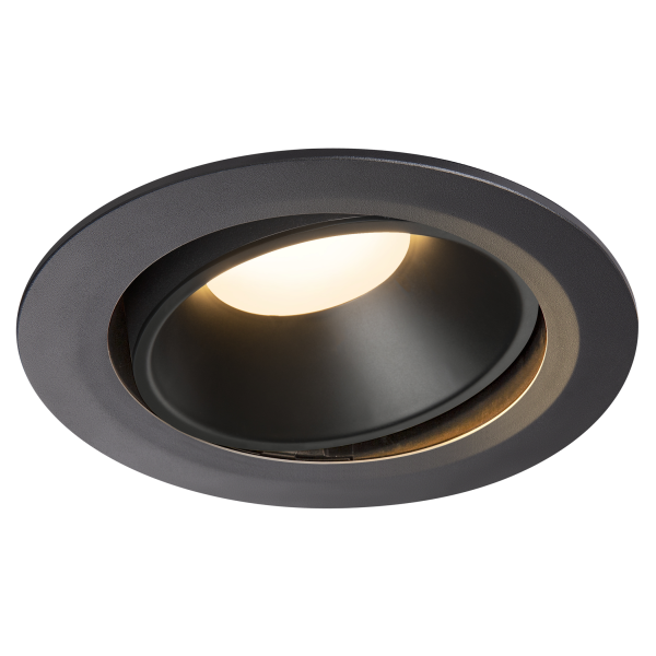 Numinos, encastré de plafond intérieur, 55°, noir, led, 3000k, orientable