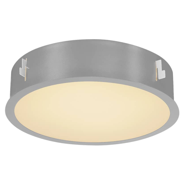 Slv by declic medo 30 led avec cadre, encastré de plafond, gris argent, 3000k