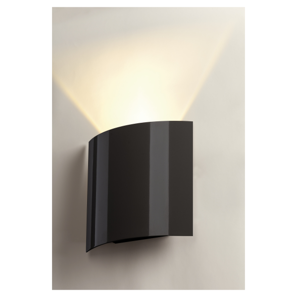 SAIL 1, APPLIQUE NOIRE, 1x3W, LED BLANC CHAUD