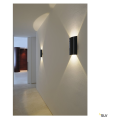 SAIL 2, APPLIQUE NOIRE, 2x3W, LED BLANC CHAUD