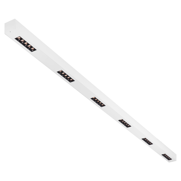 Q-line®, plafonnier intérieur, 2m, blanc, led, 85w, 3000k, variable triac