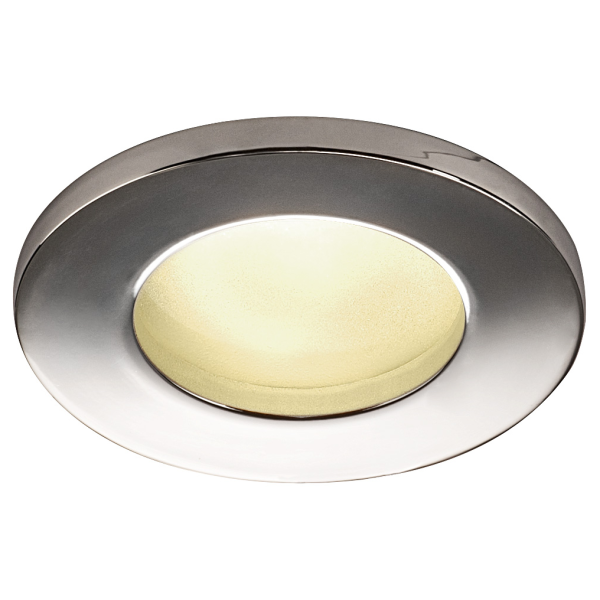 Dolix out, encastré de plafond intérieur/extérieur, rond, chrome, gu10/qpar51, 50w max, ip65