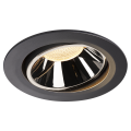 Numinos, encastré de plafond intérieur, 55°, noir/chrome, led, 3000k, orientable