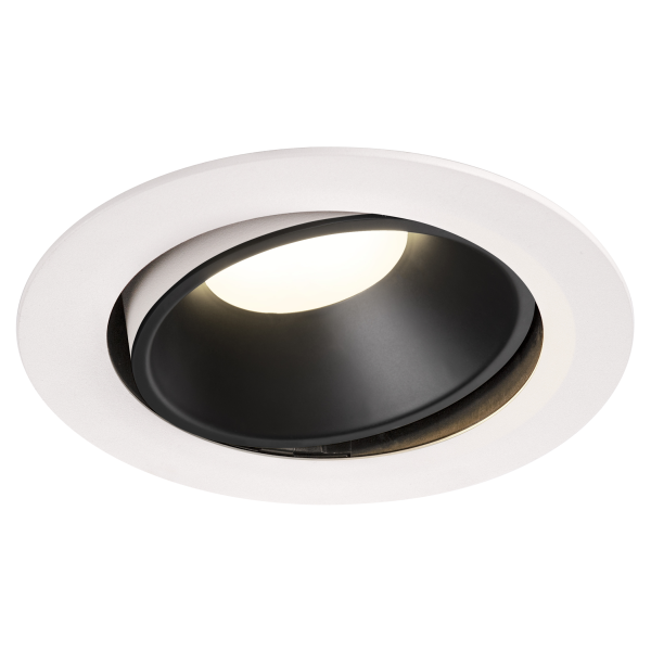 Numinos, encastré de plafond intérieur, 20°, blanc/noir, led, 4000k, orientable