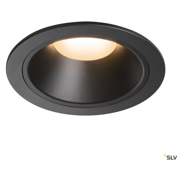 Numinos, encastré de plafond intérieur, 55°, noir, led, 2700k