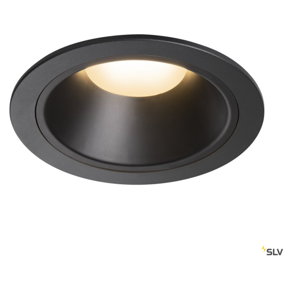 Numinos, encastré de plafond intérieur, 20°, noir, led, 3000k