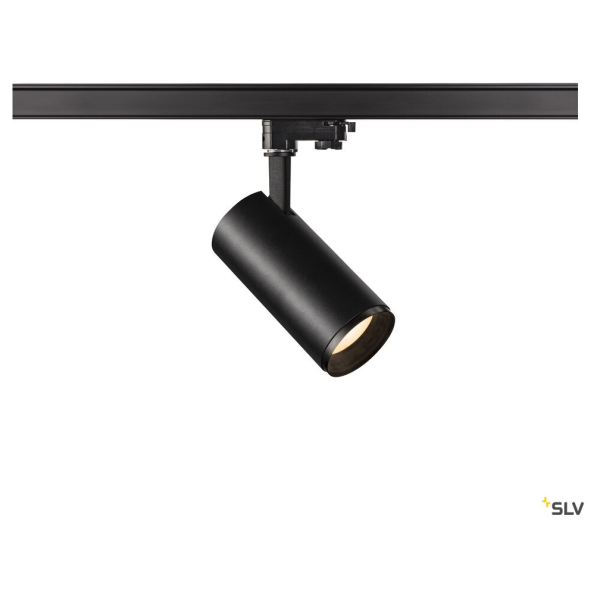 Numinos, spot pour rail 3 allumages, intérieur, 24°, noir, led, 20,1w, 3000k, variable triac