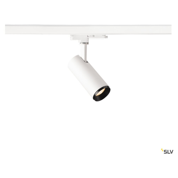 Numinos, spot pour rail 3 allumages, intérieur, 24°, blanc/noir, led, 10,42w, 2700k, variable dali