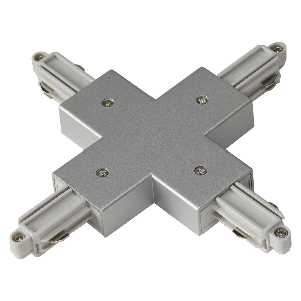 Connecteur en X pour rail 1 allumage 230V, gris argent