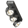 SLV by Declic KALU LED 3 applique/plafonnier, noir, LED 47W, 3000K, 24°