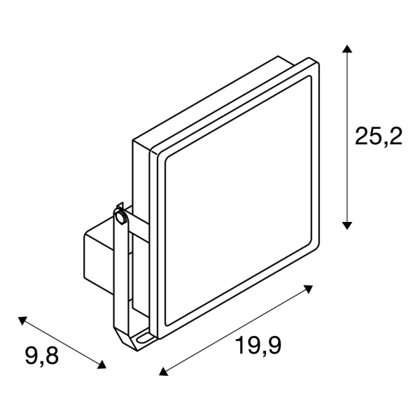 Almino, applique intérieure, gris argent, led, 45w, 4000k