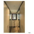 New tria 68, encastré de plafond intérieur, simple, rond, noir mat, led, 5,3w, 2700k, clips ressorts