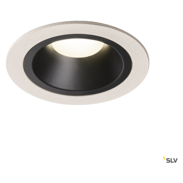 Numinos, encastré de plafond intérieur, 40°, blanc/noir, led, 4000k