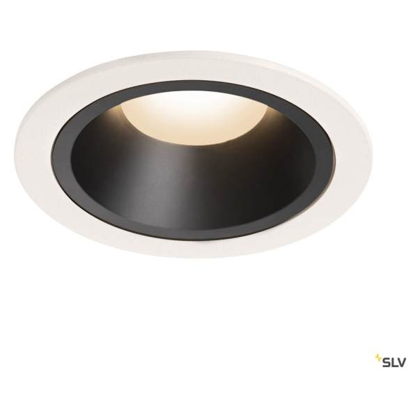 Numinos, encastré de plafond intérieur, 40°, blanc/noir, led, 3000k