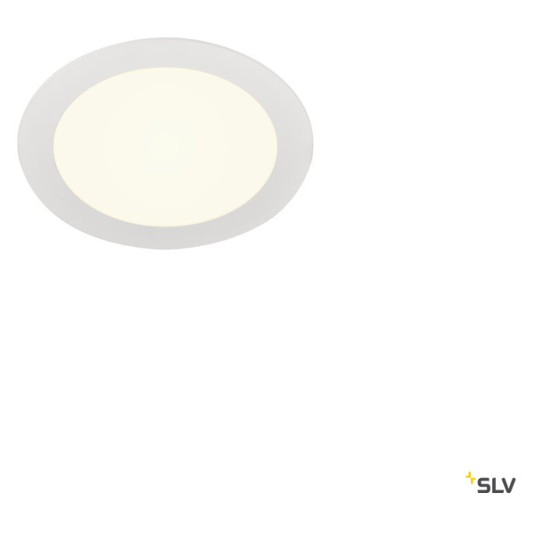 Senser 18, encastré de plafond intérieur, rond, blanc, led, 4000k