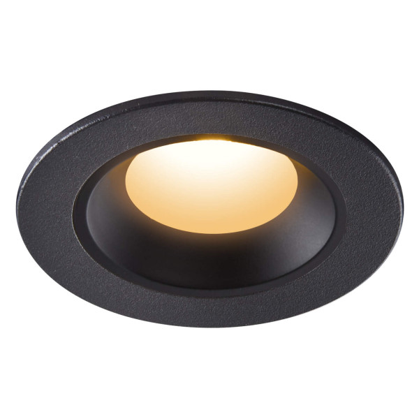 Numinos® xs, encastré de plafond intérieur, 20°, noir, led, 7w, 2700k, ip20/ip44