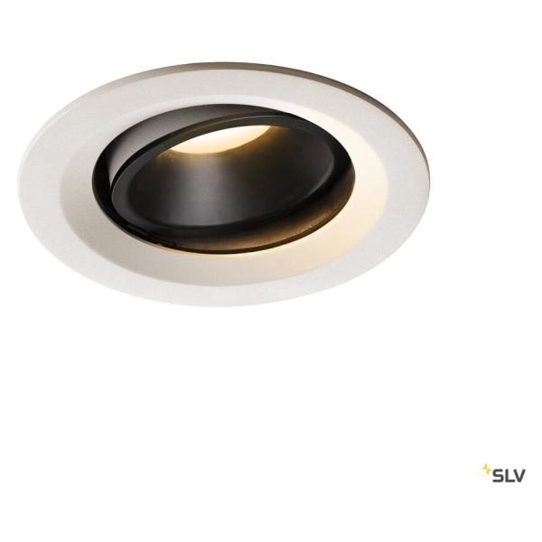 Numinos, encastré de plafond intérieur, 20°, blanc/noir, led, 3000k, orientable