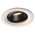 Numinos, encastré de plafond intérieur, 20°, blanc/noir, led, 3000k, orientable