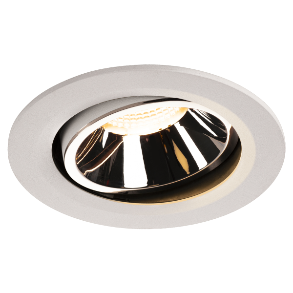 Numinos, encastré de plafond intérieur, 40°, blanc/chrome, led, 3000k, orientable