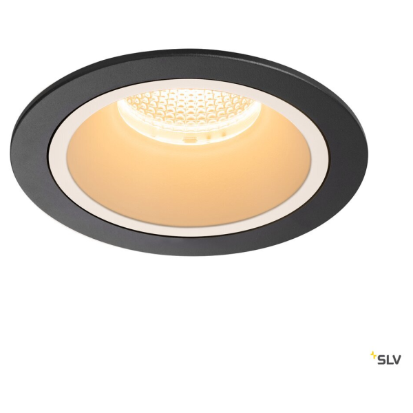 Numinos, encastré de plafond intérieur, 20°, noir/blanc, led, 2700k