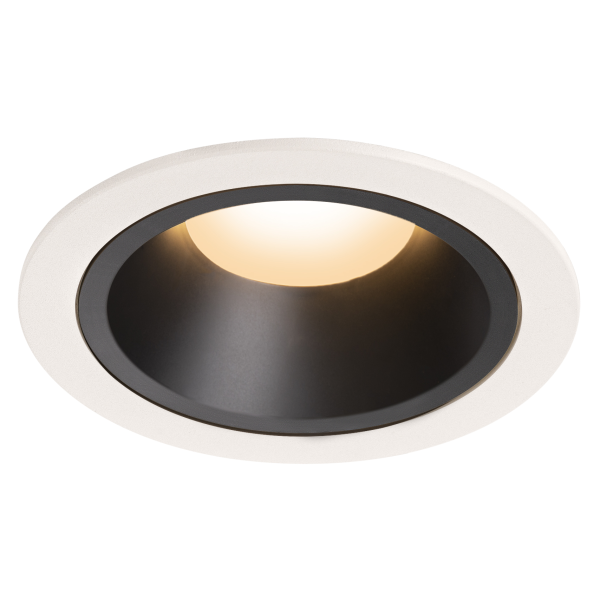 Numinos, encastré de plafond intérieur, 20°, blanc/noir, led, 2700k