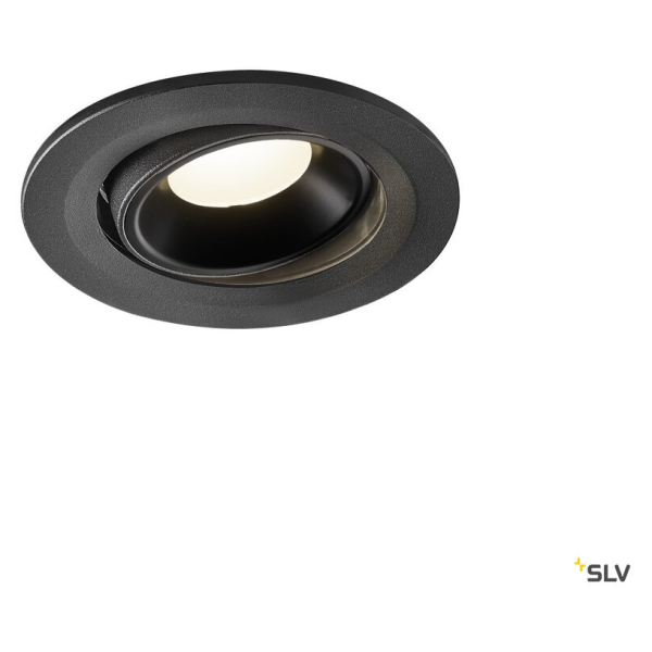 Numinos® move s, encastré de plafond intérieur, orientable, 40°, noir, led, 8,6w, 4000k