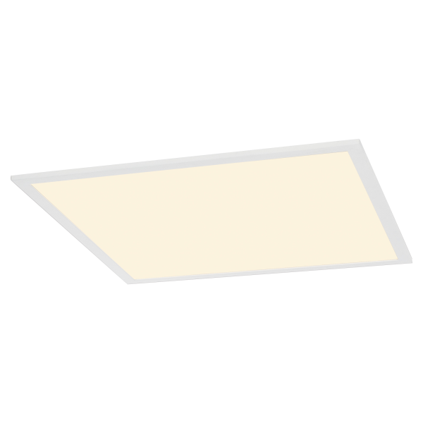 Panled encastré, carré 59,5 cm, blanc mat, 35w, led 3000k