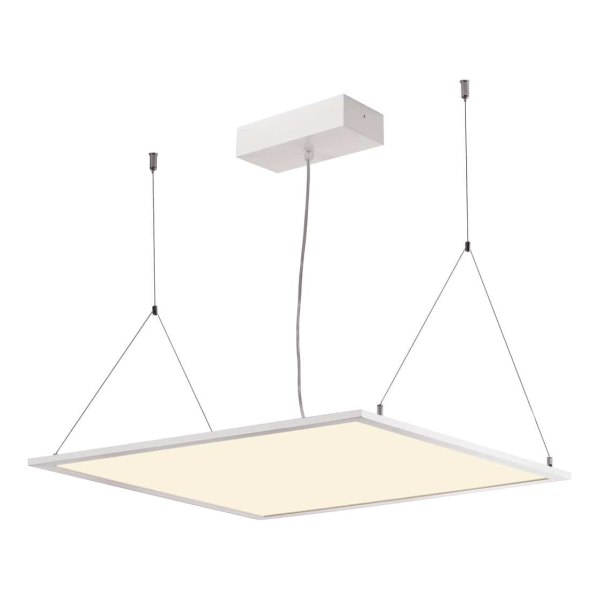 Panled encastré, carré 59,5 cm, blanc mat, 35w, led 3000k