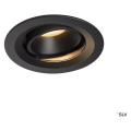 Numinos, encastré de plafond intérieur, 20°, noir, led, 2700k, orientable