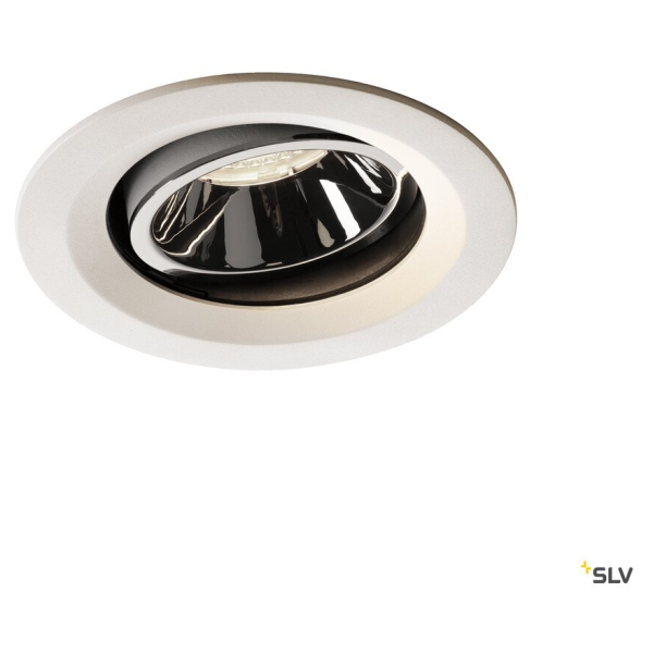 Numinos, encastré de plafond intérieur, 55°, blanc/chrome, led, 4000k, orientable